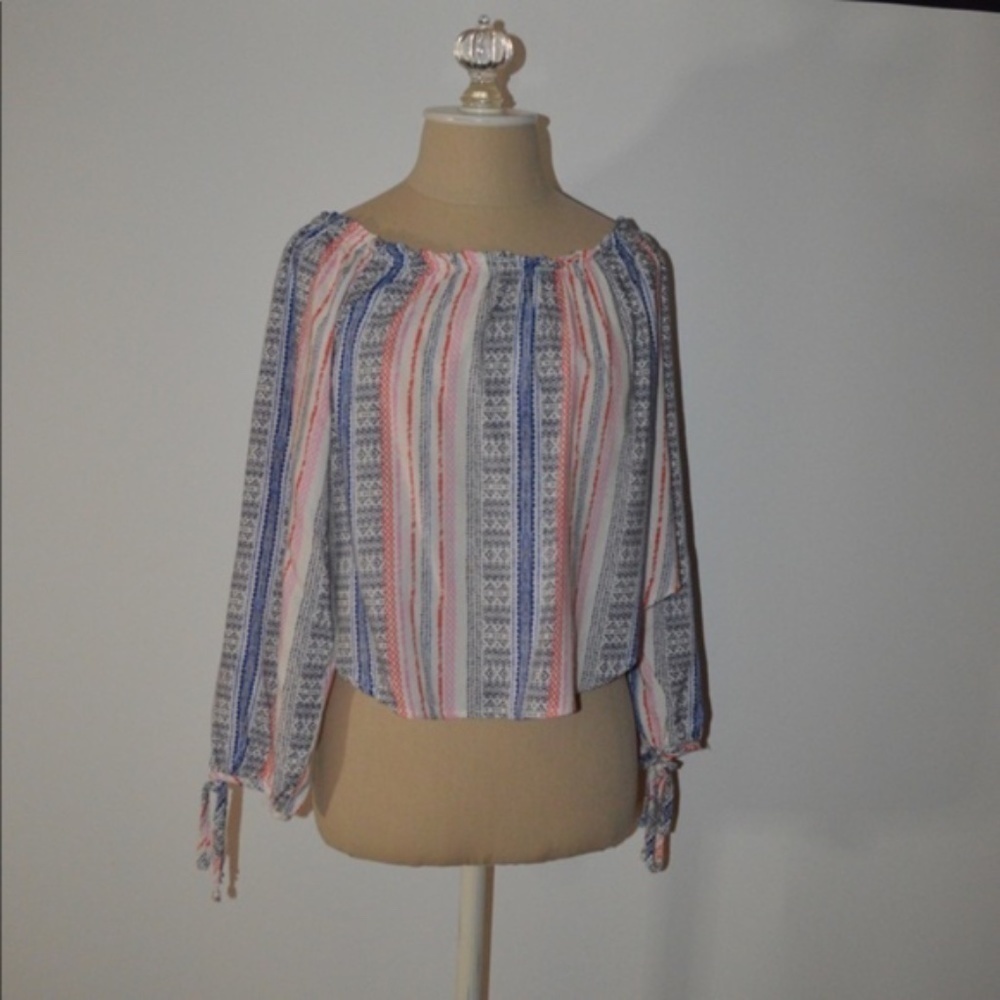 Vintage Havana Off the Shoulder Shirt L
